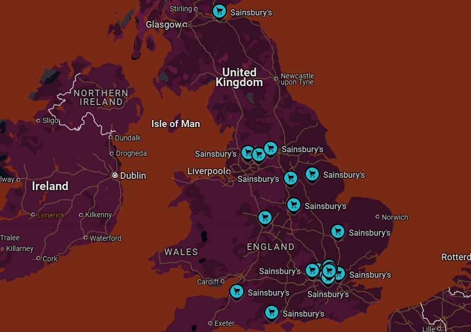 Sainsbury's Supermarkets Near Uk